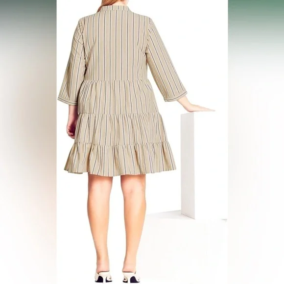 Women's REFINITY Plus Size Dress Serenity STRP - Picture 5 of 8